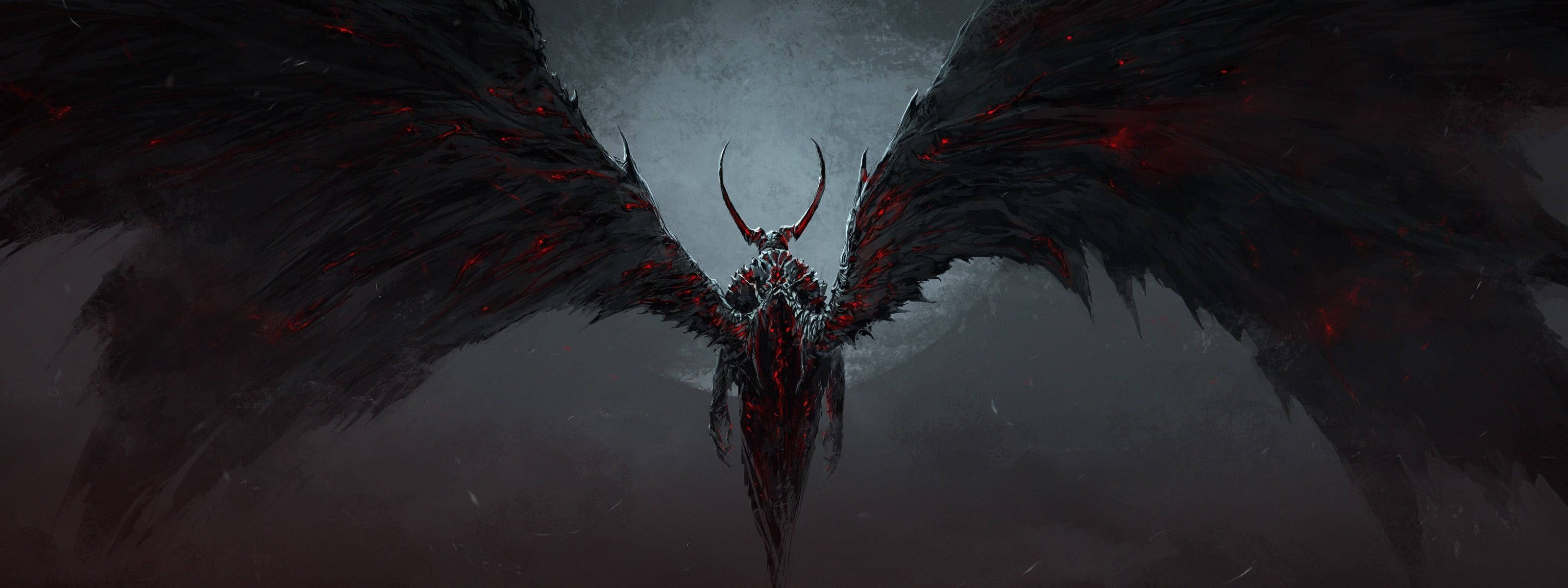 Lucifer Wallpaper Anime Character With Wings Artwork Fantasy