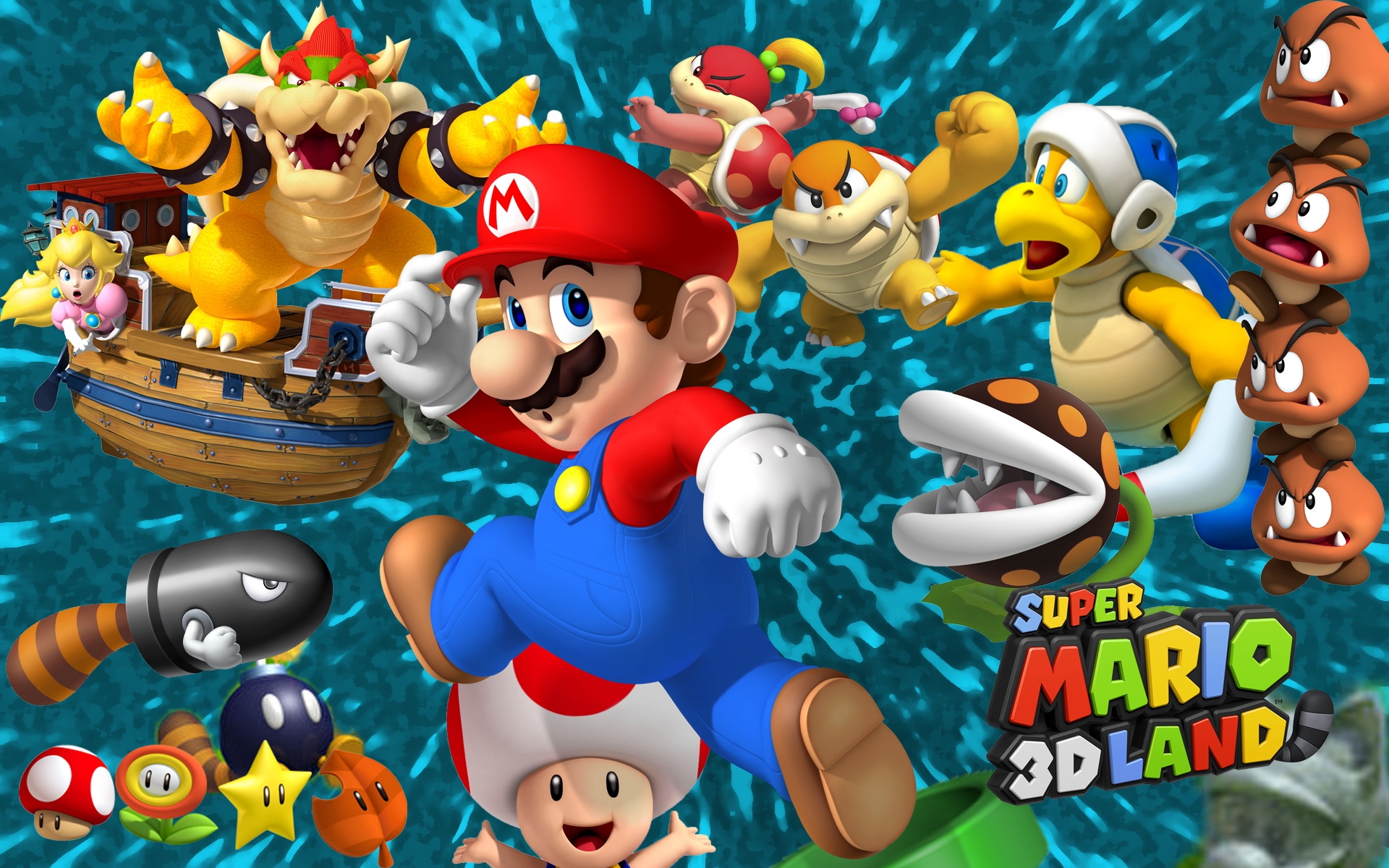Awesome Super Mario Poster Wallpaper Picture With