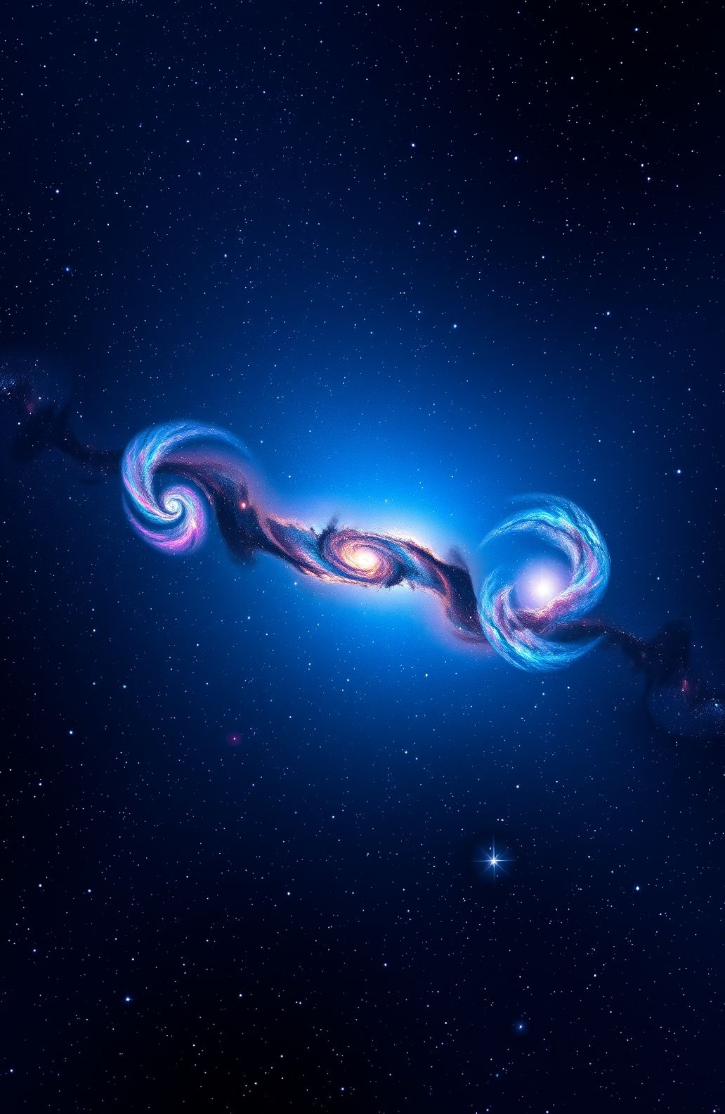 Blue Space Wallpaper