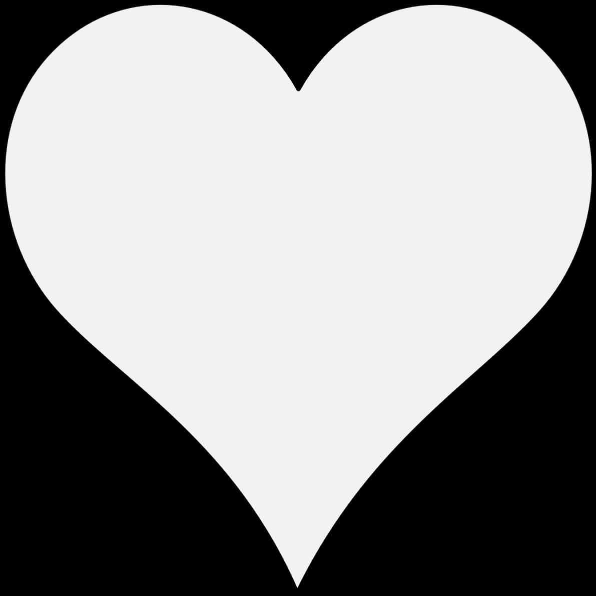 White Heart Wallpaper
