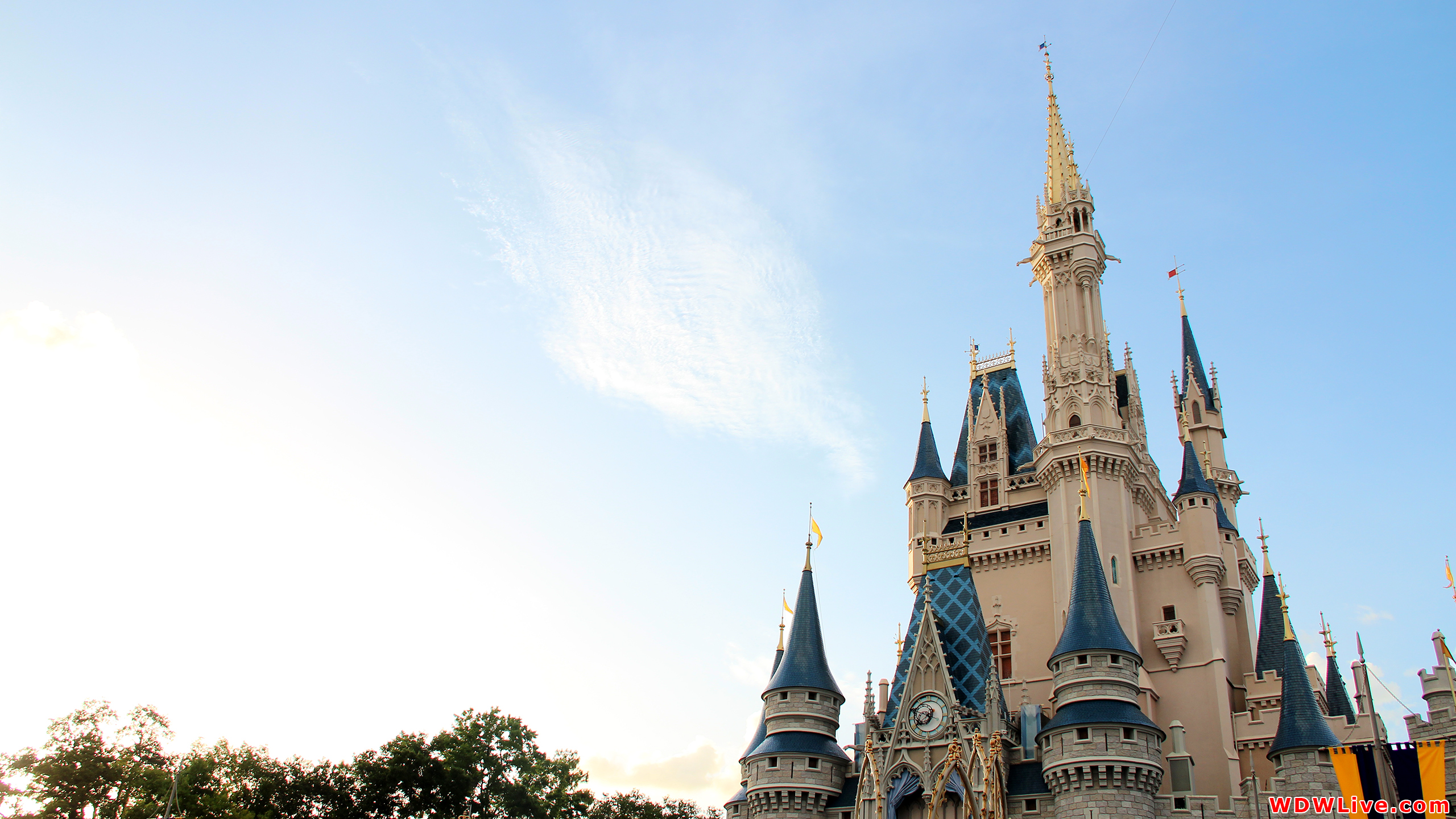 Cinderella Castle End Of Afternoon Desktop Wallpaper