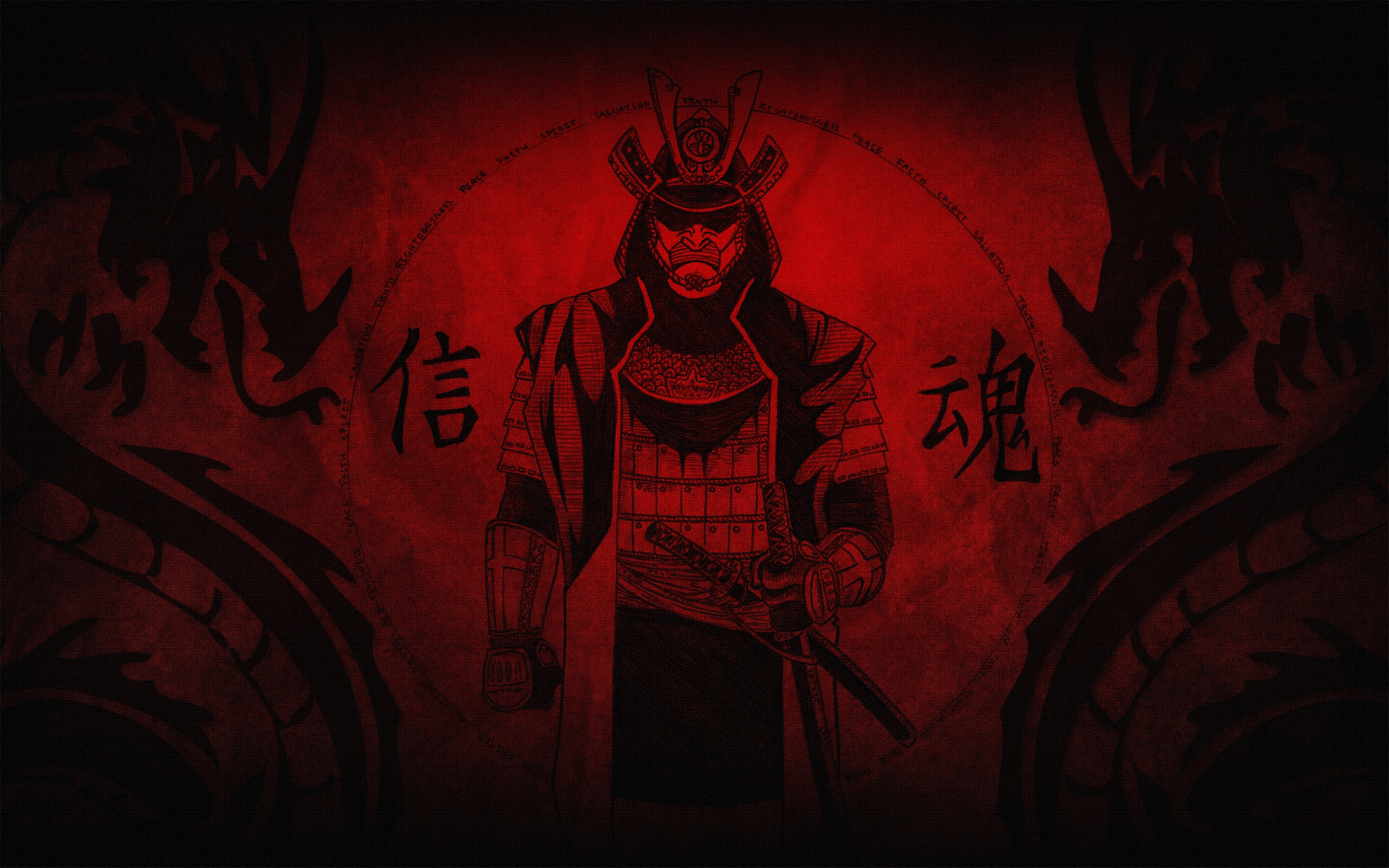 Samurai Puter Wallpaper Desktop Background Id