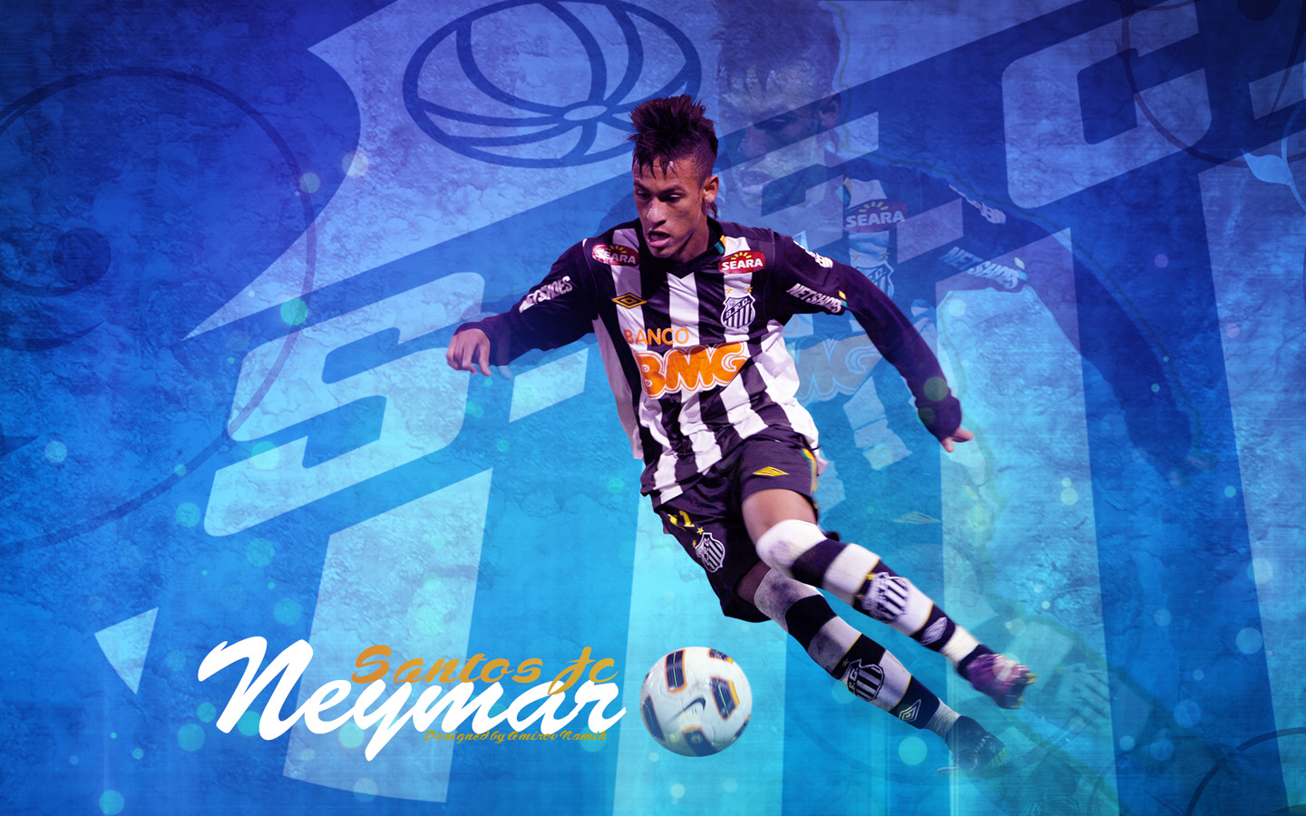 Football Stars Neymar New Wallpaper