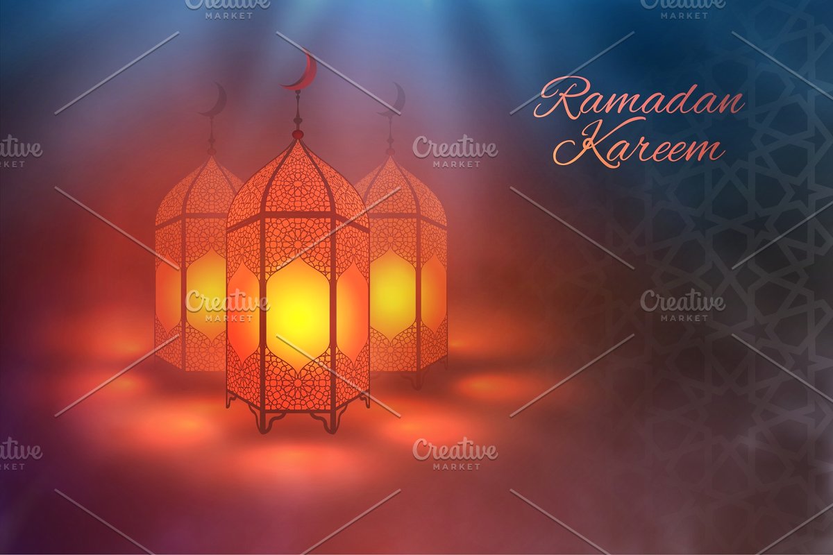 Ramadan kareem vector Eid mubarak ramadan background Design of