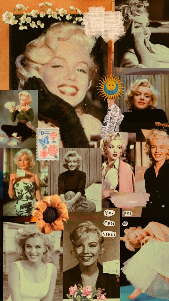 Yellow Marilyn Monroe Aesthetic Wallpaper
