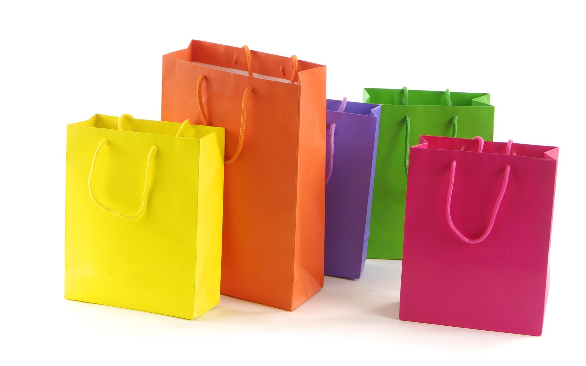 Colorful Shopping Bags HD Wallpaper Image