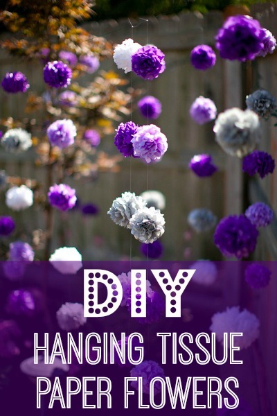 DIY Hanging Tissue Paper Flowers Tutorial Mid South Bride