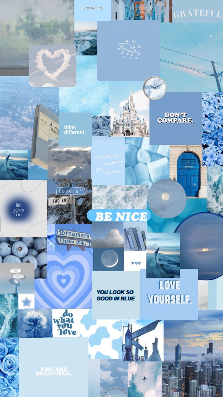 Check Out Wh0isbianca S Shuffles Aesthetic Blue Wallpaper