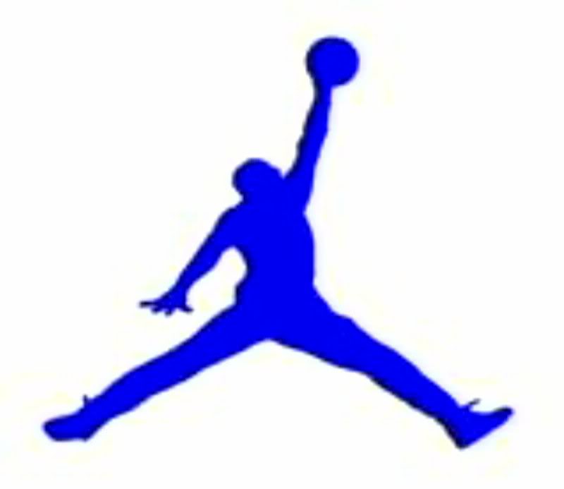 Blue Air Jordan Jump Man Graphics Code