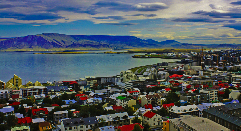 Reykjavik Iceland From Hallgr Mskirkja Desktop Wallpaper Background