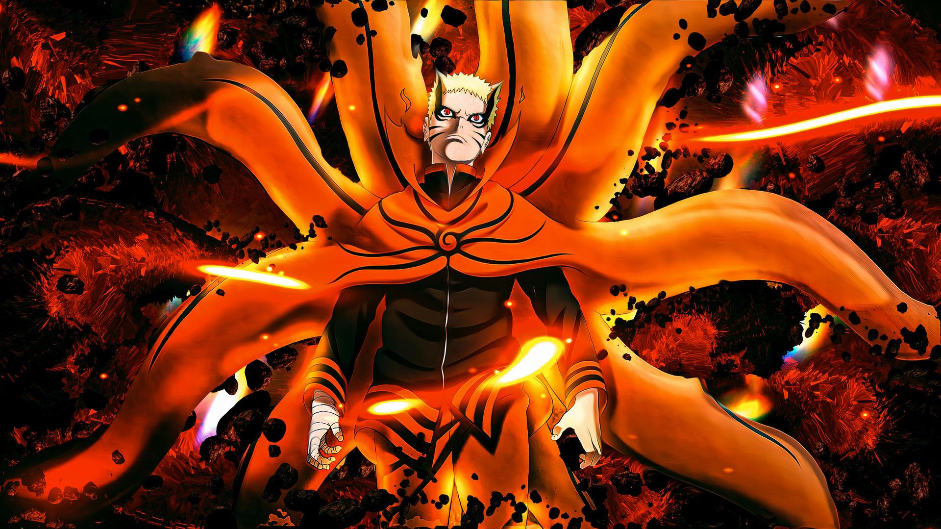 Naruto Bayron Mode 4K Wallpaper by TheSyanArt on