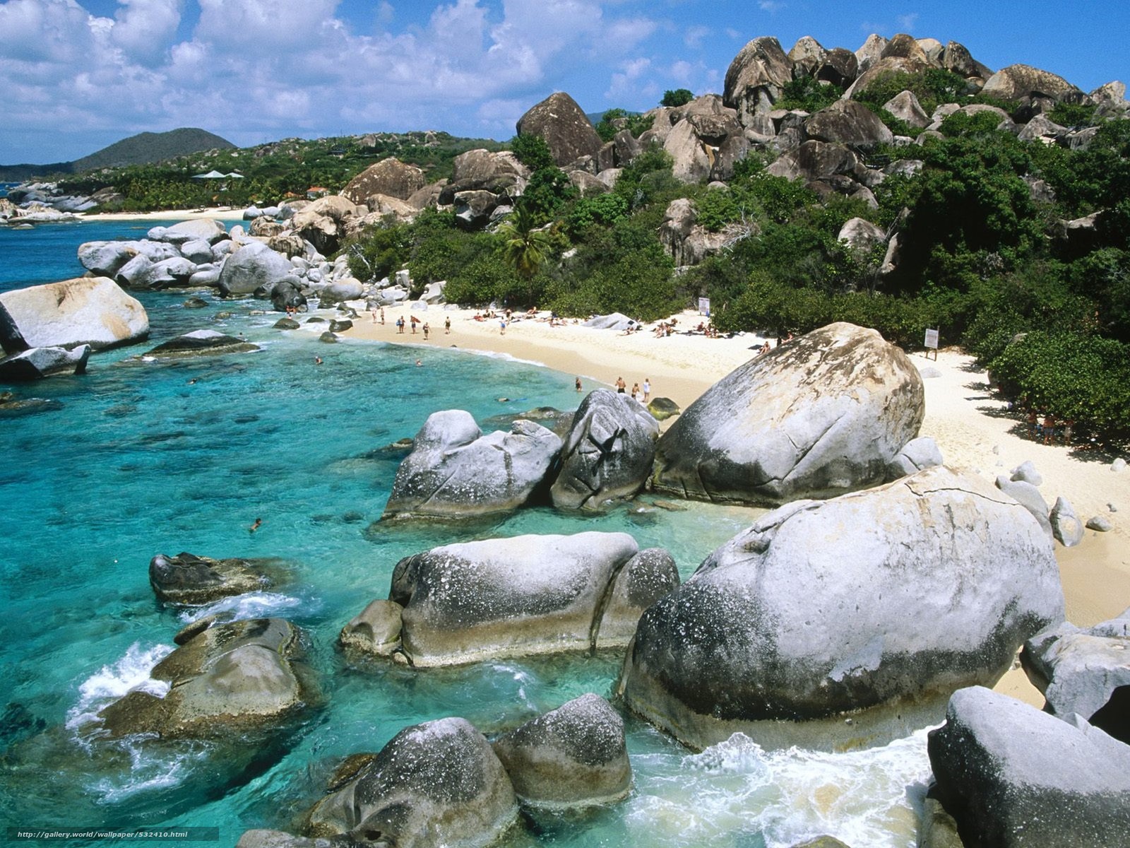 Download wallpaper Caribbean Island beach landscape free desktop