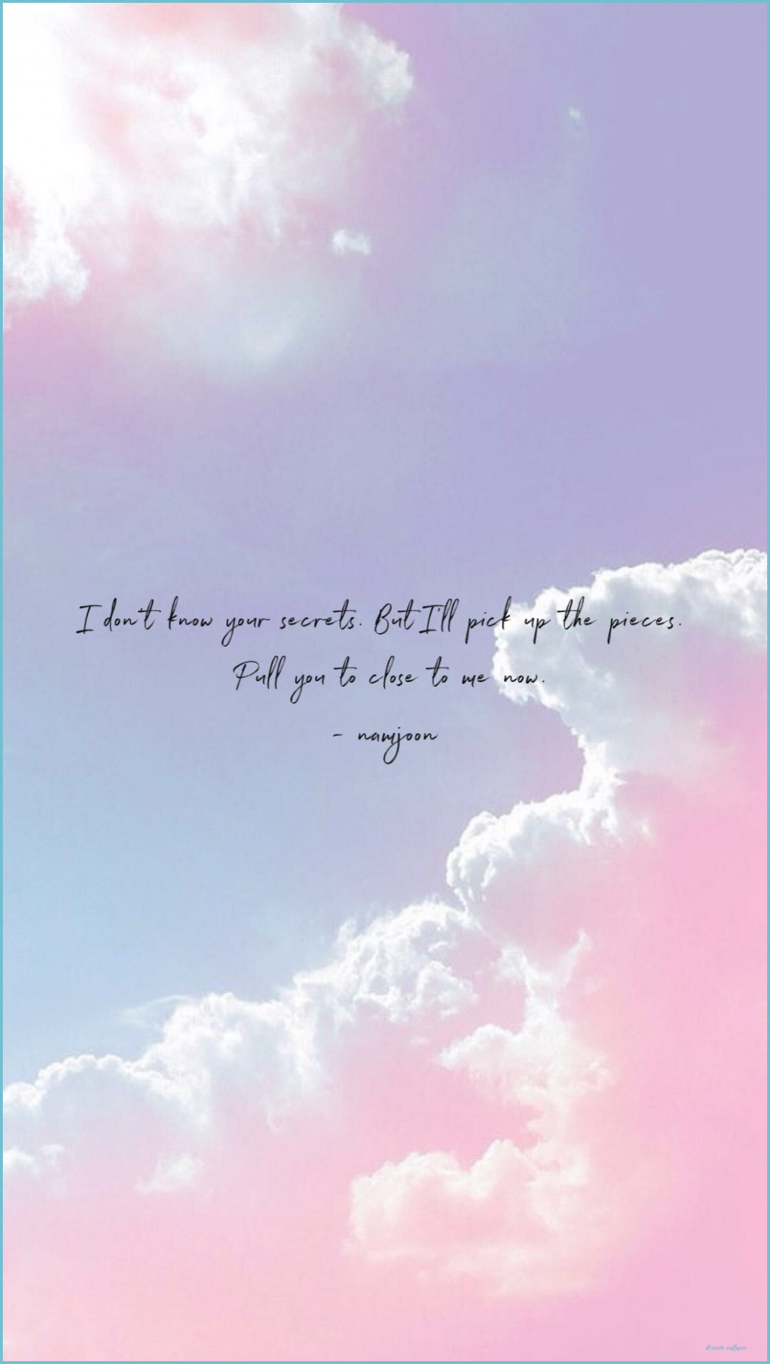 I PURPLE U-BTS Quote Wallpaper for Android - Download