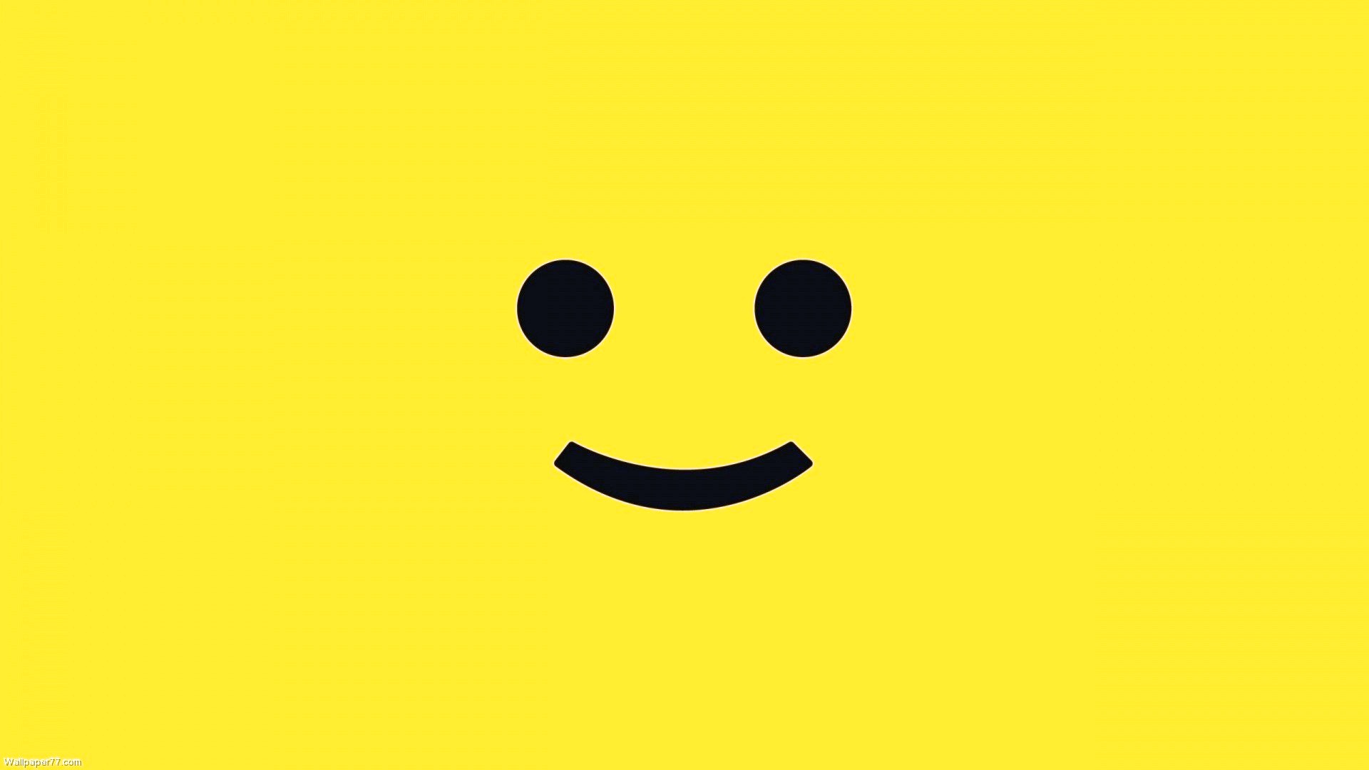 Funny Smiley Face In Yellow Background New HD