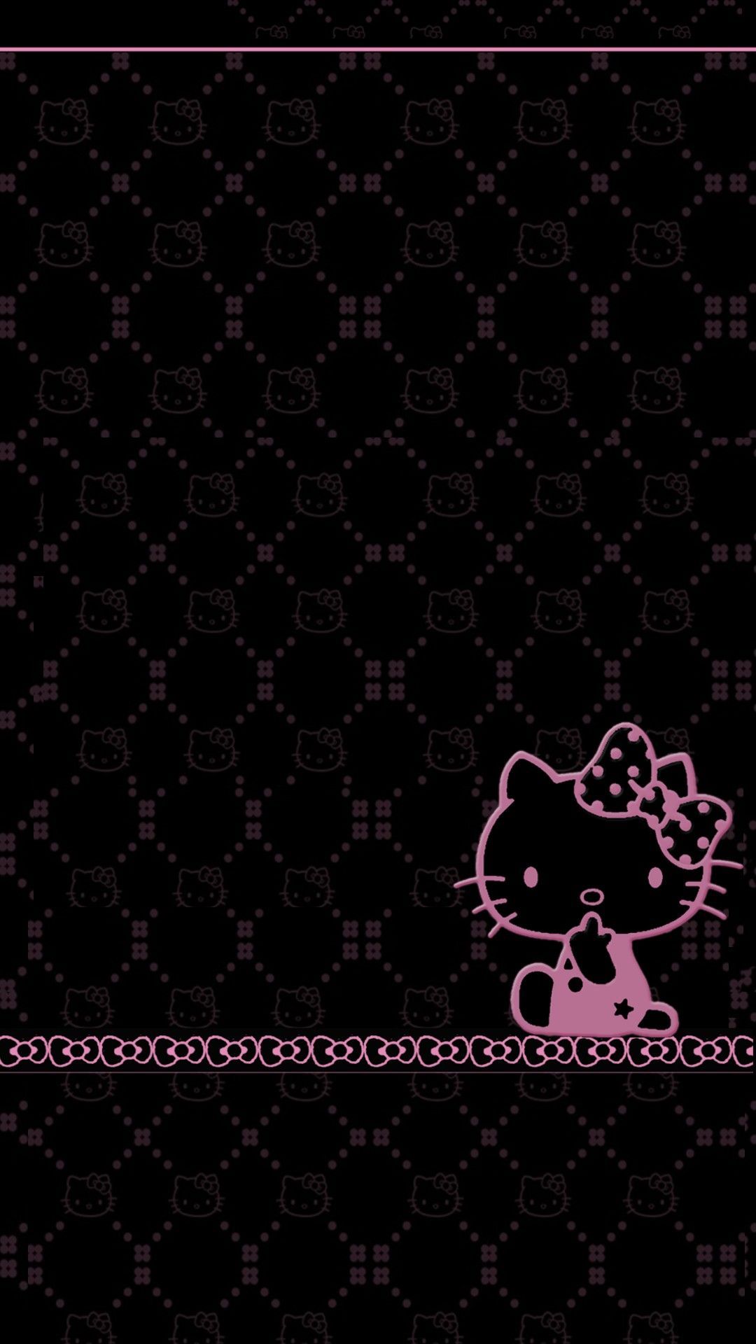 Black Hello Kitty Wallpaper HD