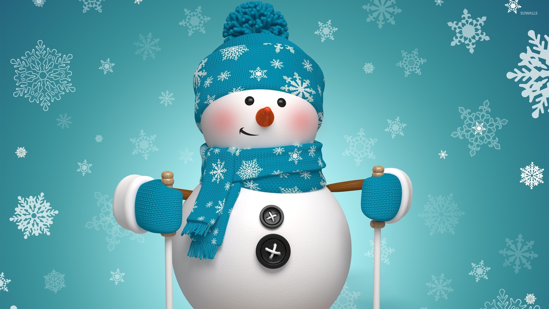 Cute Snowman Wallpaper Holiday