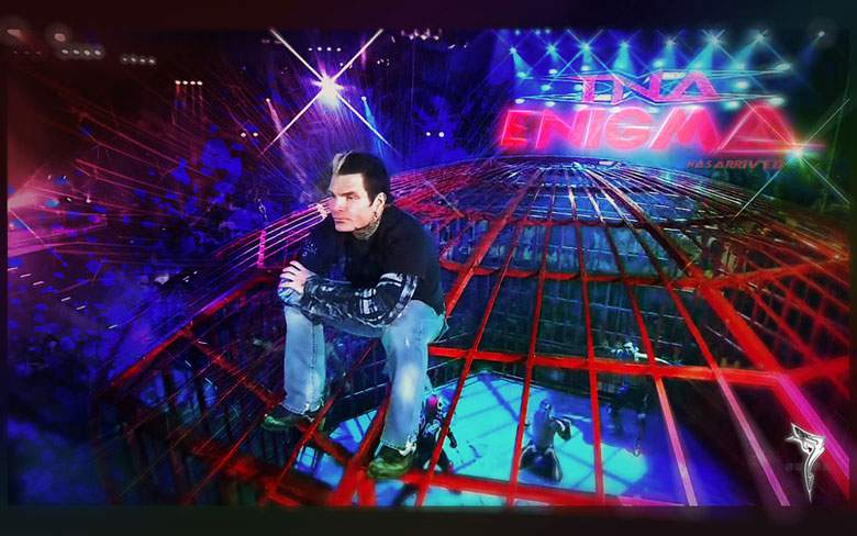 Watch Tna Wrestler Jeff Hardy Takes Nasty Fall From The Top Of A Cage