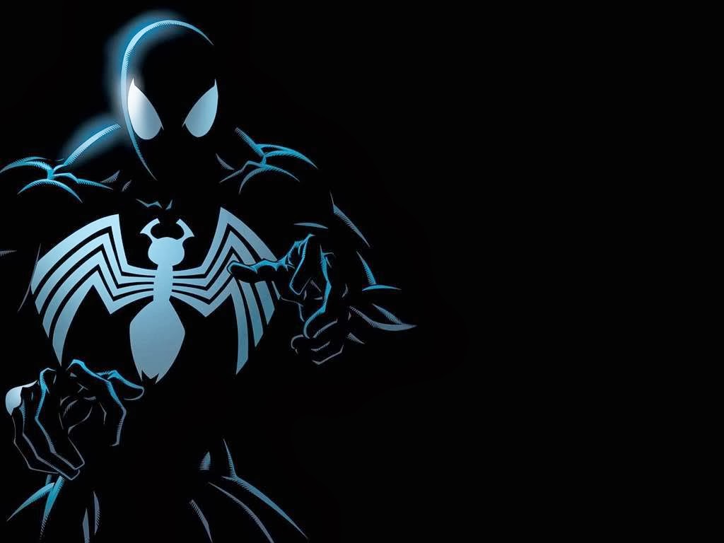 black spiderman logo wallpaper