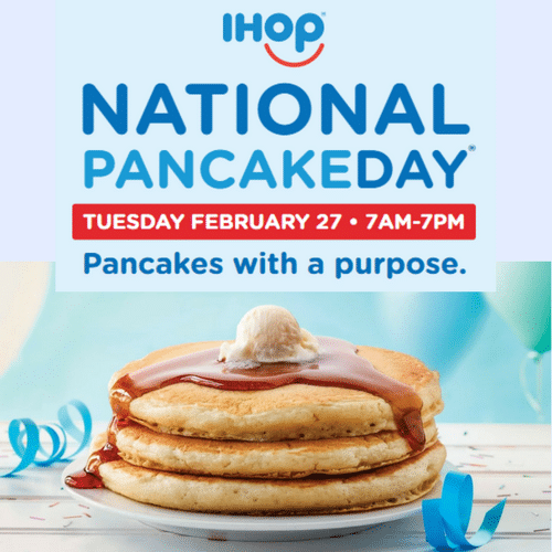 Ihop Short Stack Of Pancakes February 27th