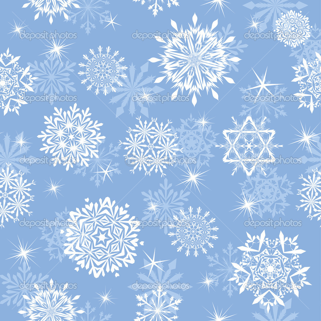 Blue Snowflakes Background Snowflake By Pvs