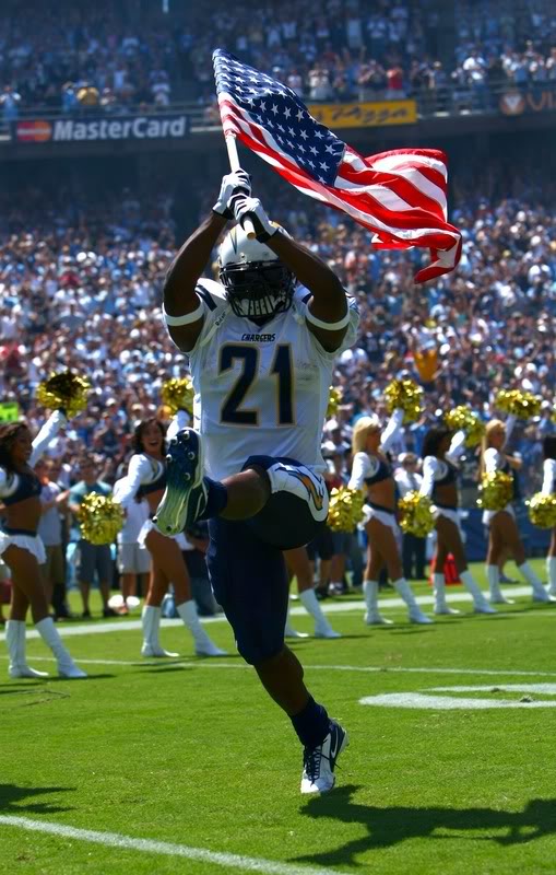 Ladainian Tomlinson Of The San Diego Chargers Enters Game With