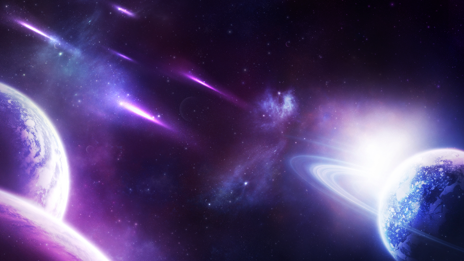 Purple Galaxy Wallpaper HD Background
