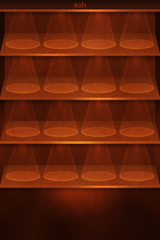 Shelf Apps With Grey Background iPhone Wallpaper