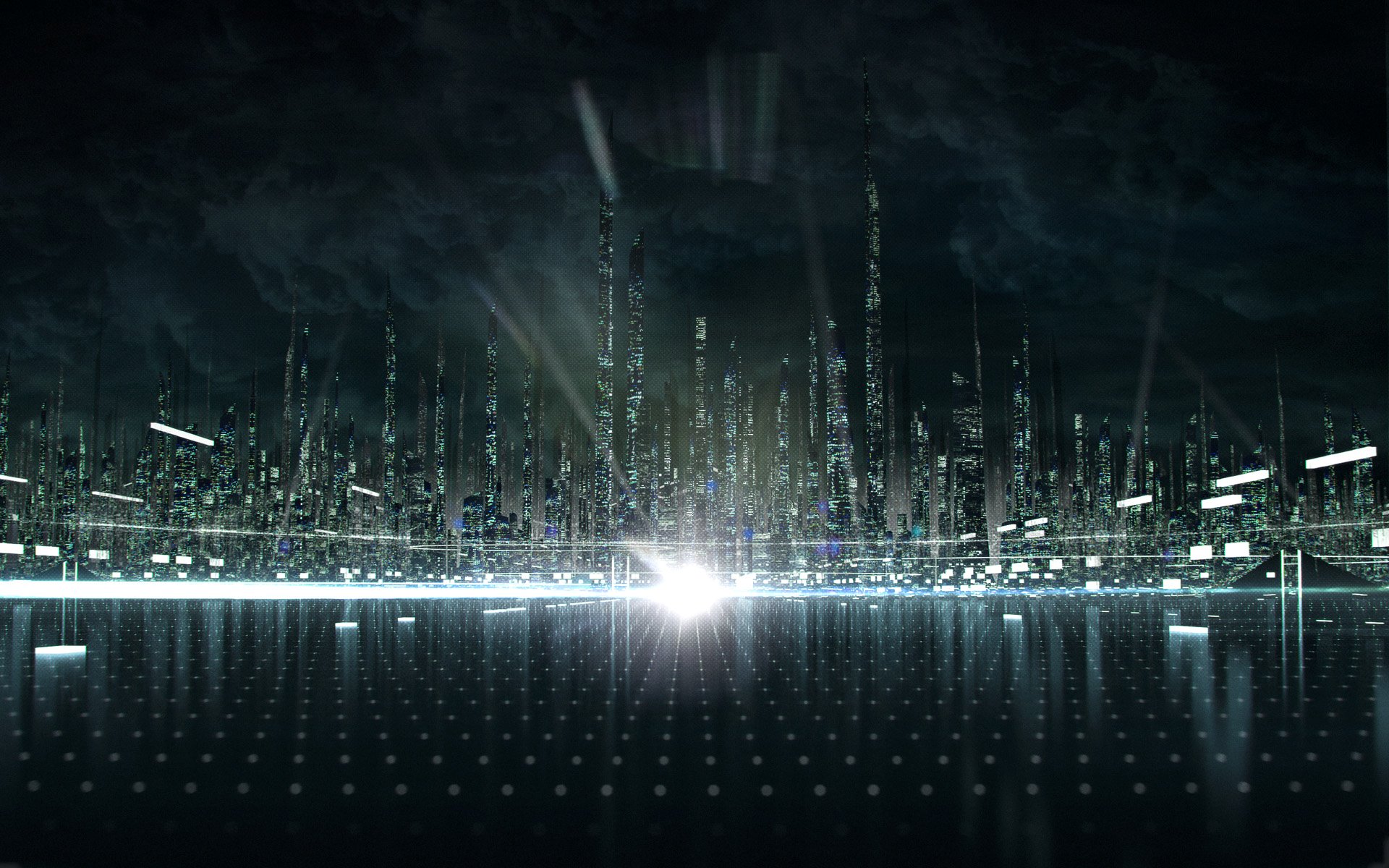  in the Tron virtual world from Disneys Tron Legacy movie wallpaper 1920x1200