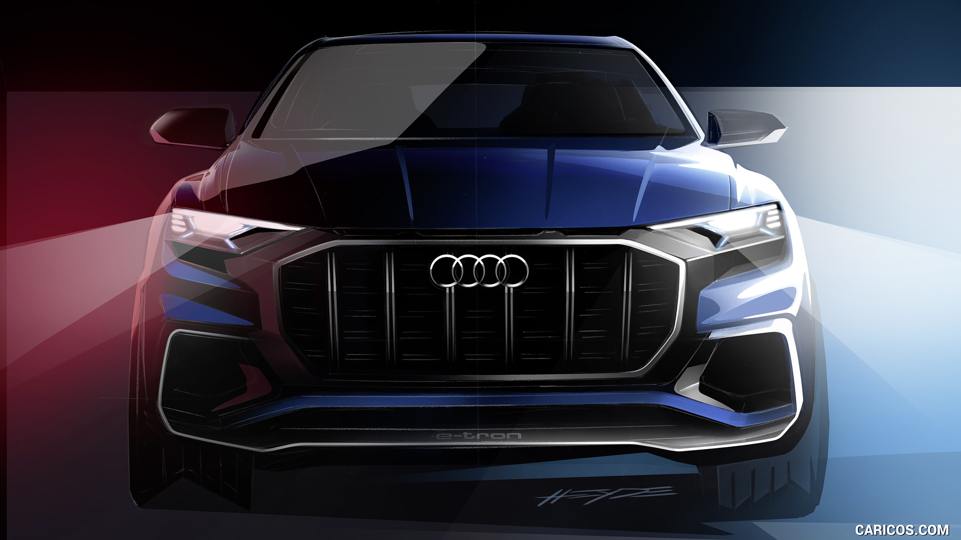 Audi Q8 Concept Design Sketch HD Wallpaper