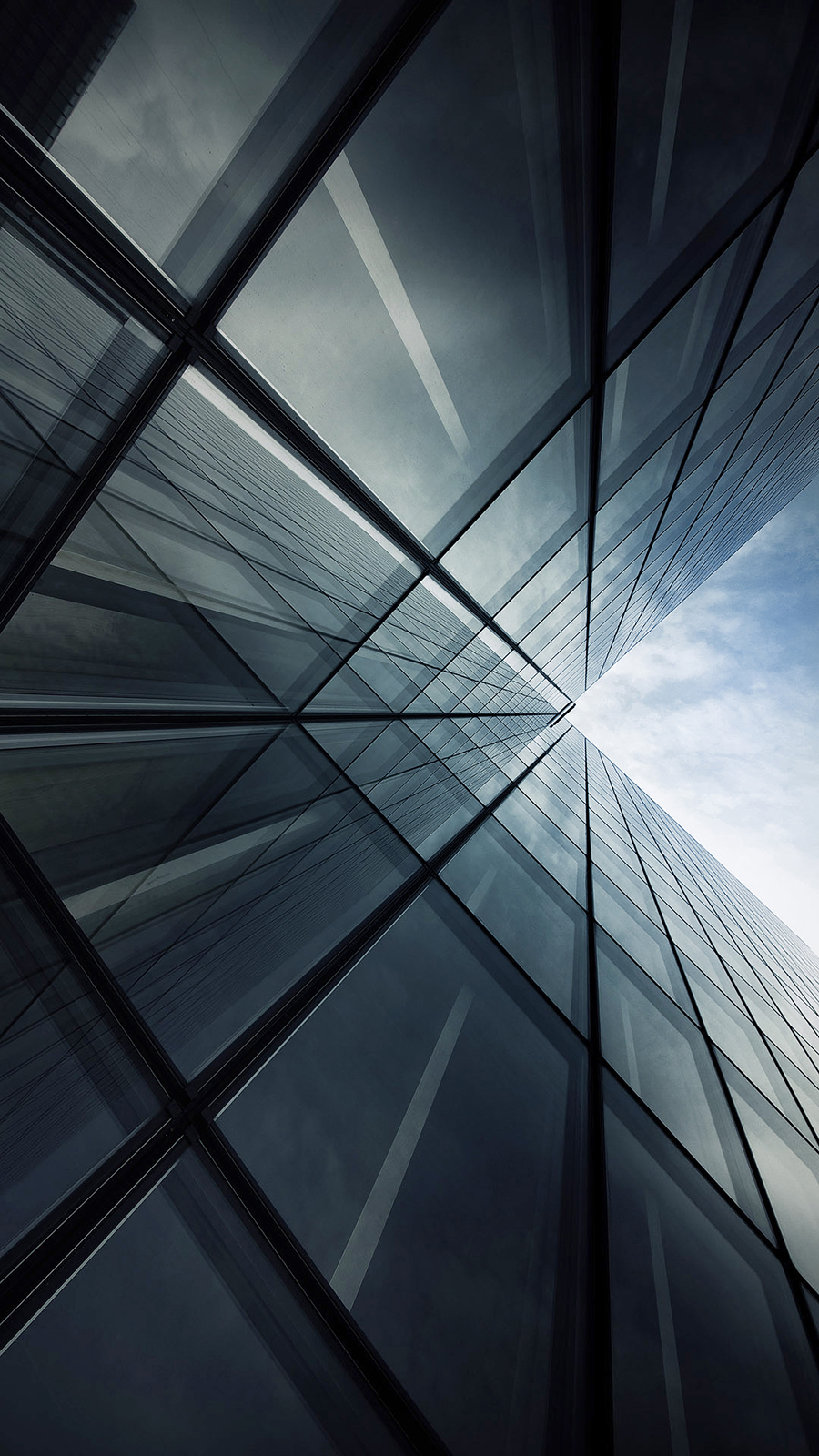 Tall Glass Building Look Up Grey Android Wallpaper Best