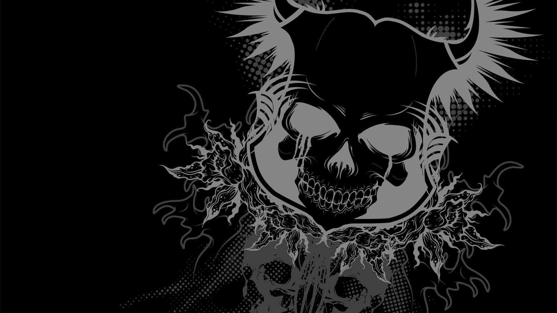 Black Skeleton Wallpaper