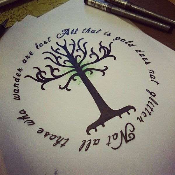 Tree Of Gondor Tattoo By Kohlmeisen