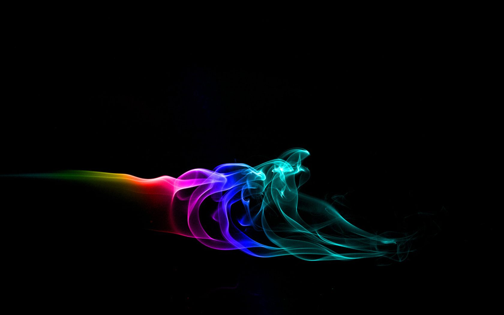 Rainbow Smoke Background Abstract Colorful