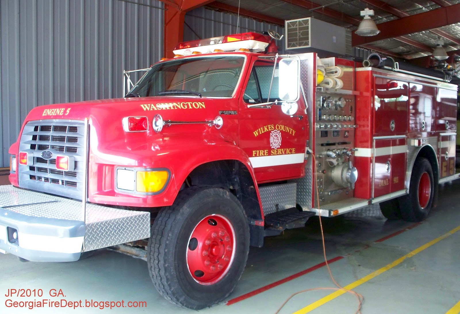 Fire Truck Engine At Washington Georgia Department Station Jpg