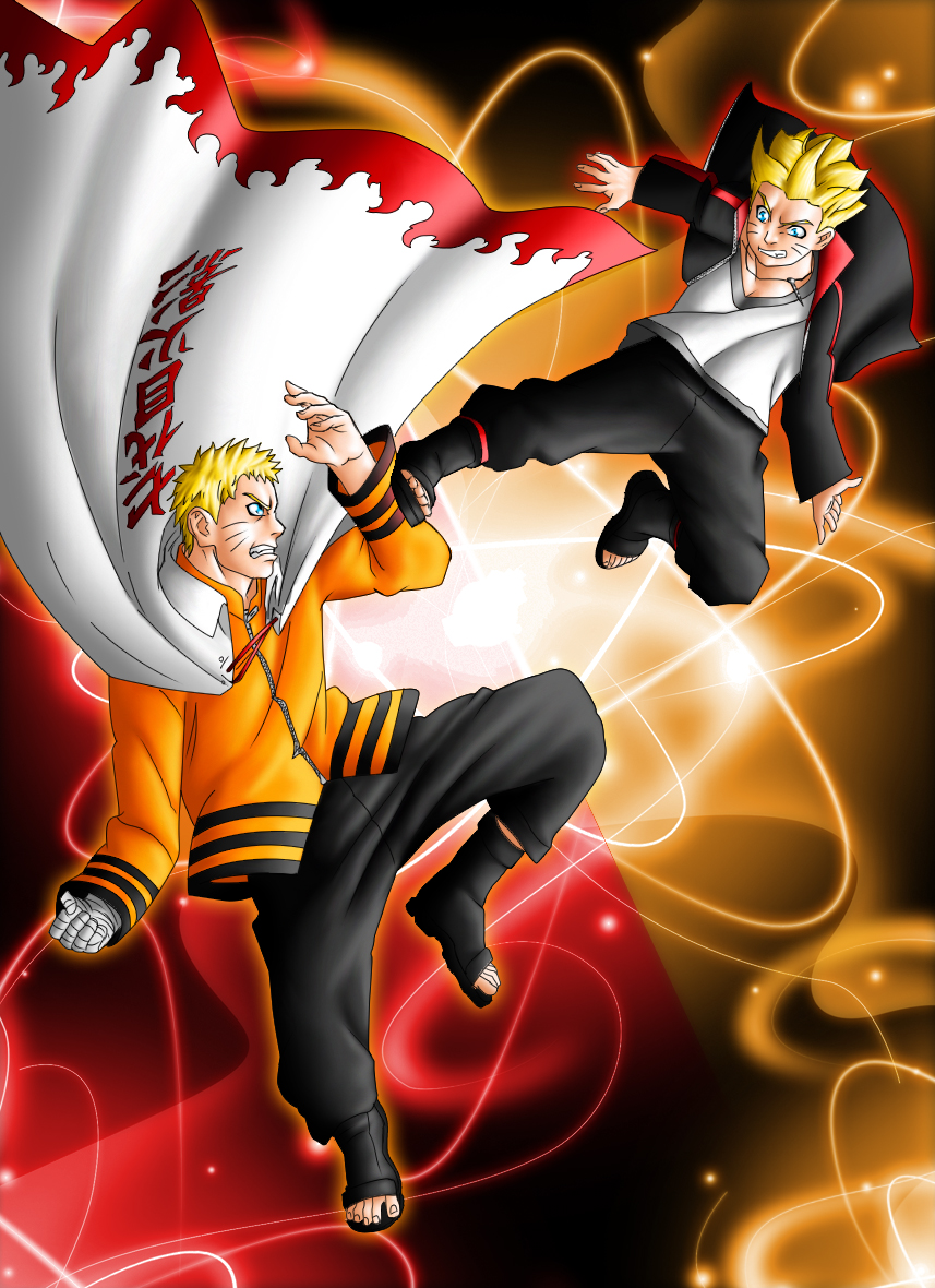 Naruto and Boruto Family Clash by grivitt