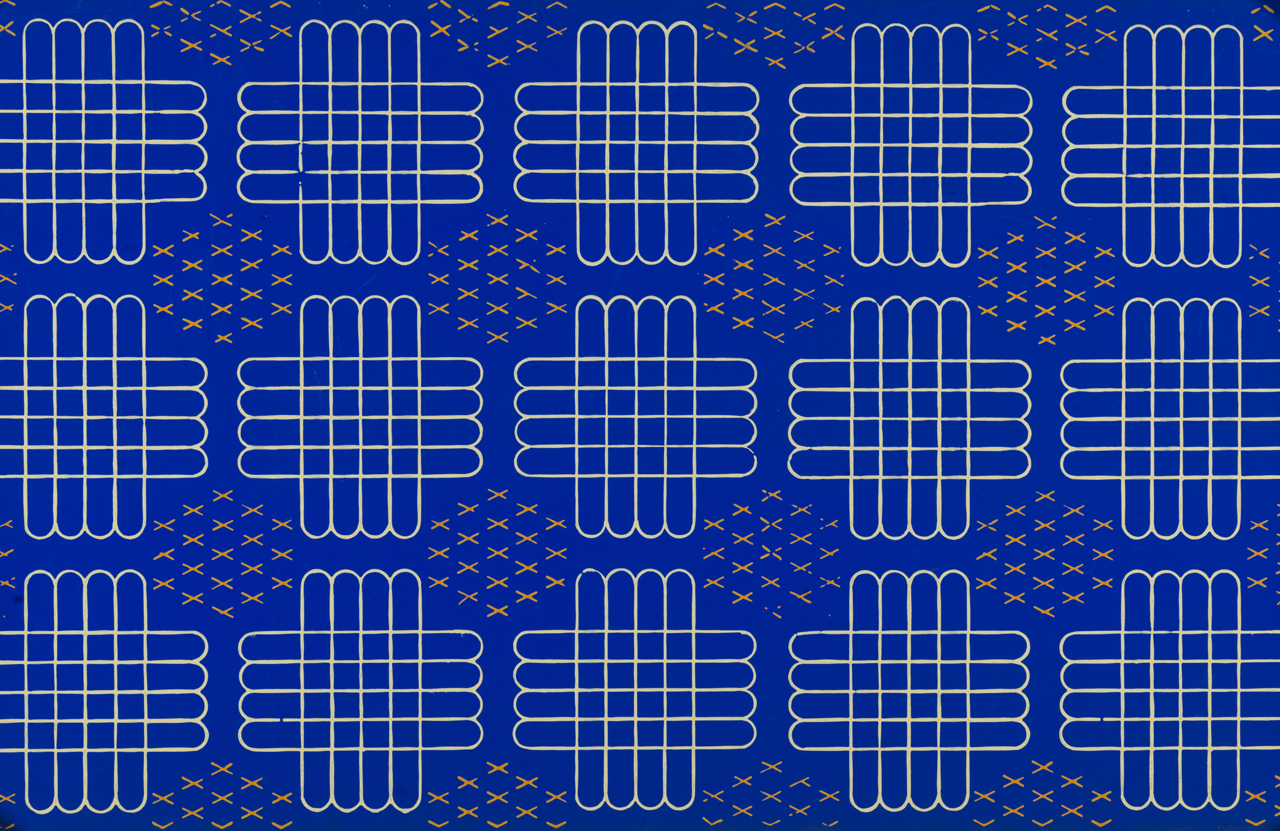 Grid Cross Blue White Yellow Wallpaper For Cole Son