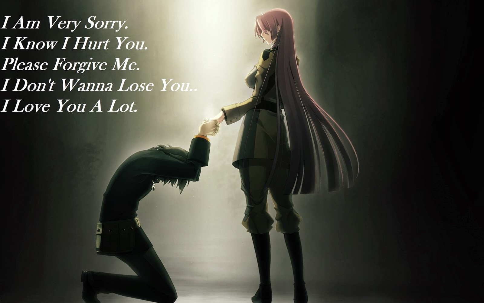 Sorry And Forgive Me HD Wallpaper Image Boy Kneel Down Before