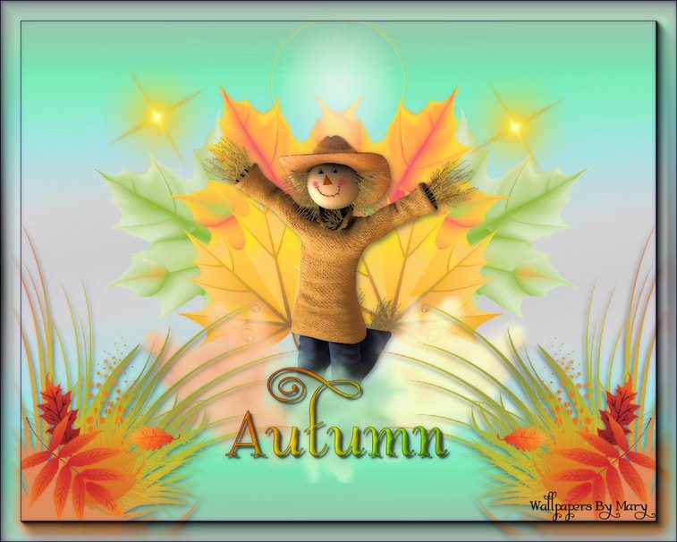 Autumn Scarecrow Wallpaper