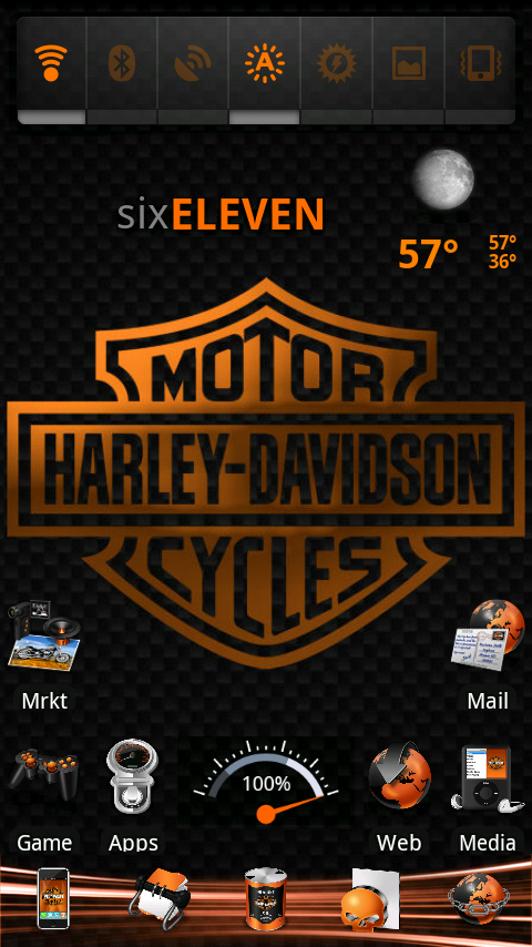 Harley Davidson Theme For iPhone Image Link