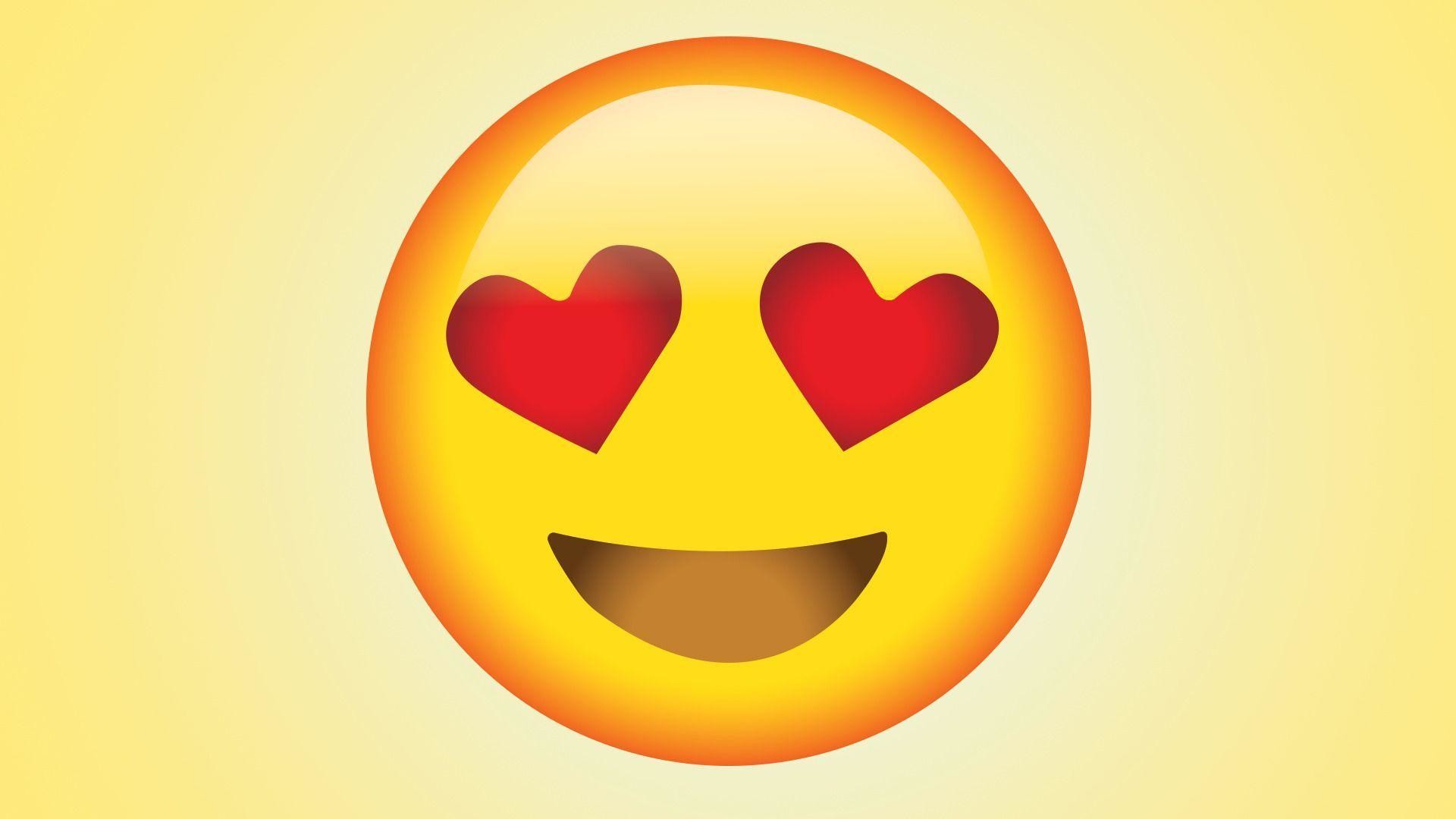 Smiling Face with Heart Eyes Emoji Wallpaper