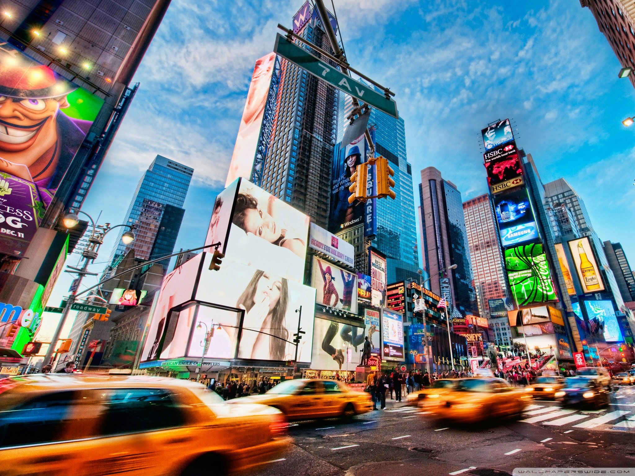 Times Square New York 4K HD Desktop Wallpaper for 4K Ultra HD