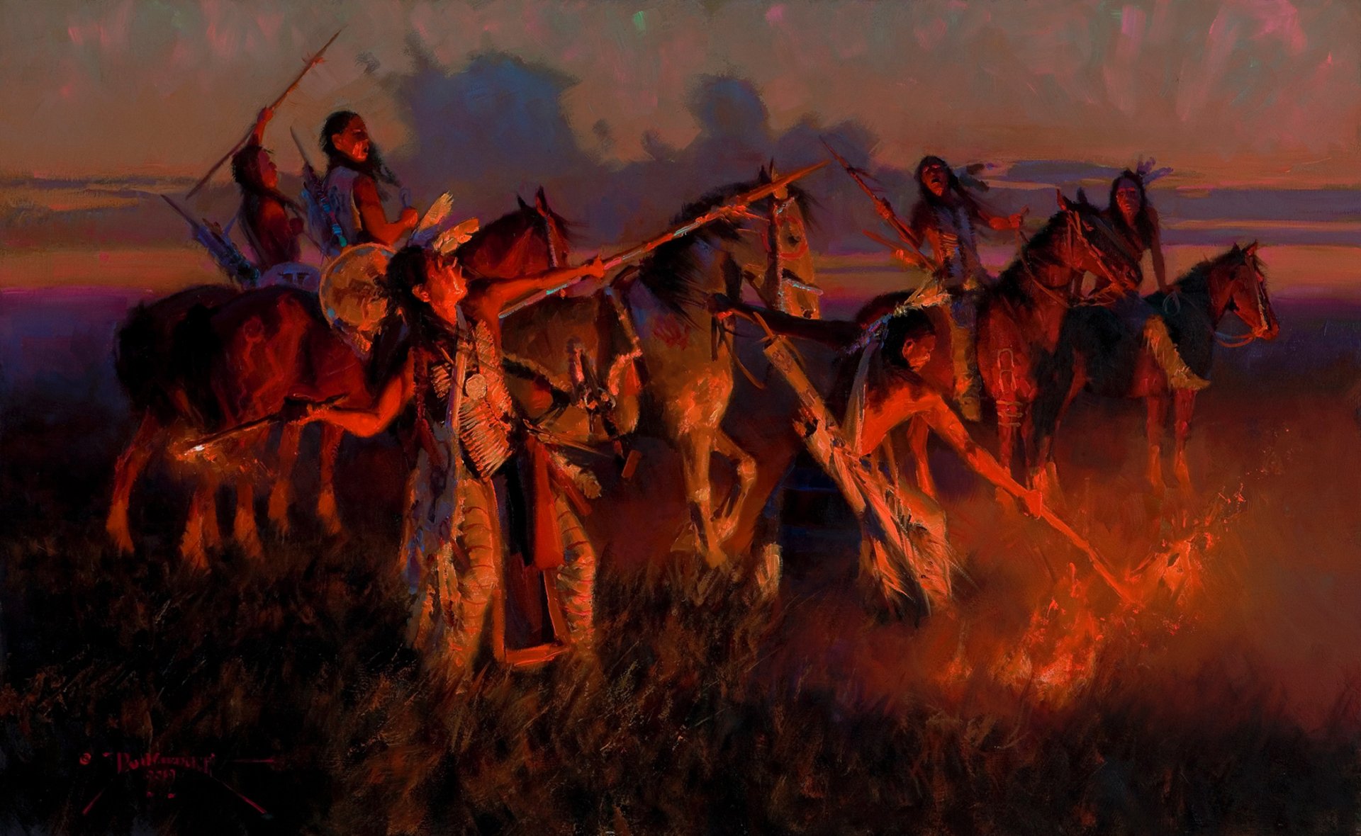 Artistico Nativi Americani HD Wallpaper