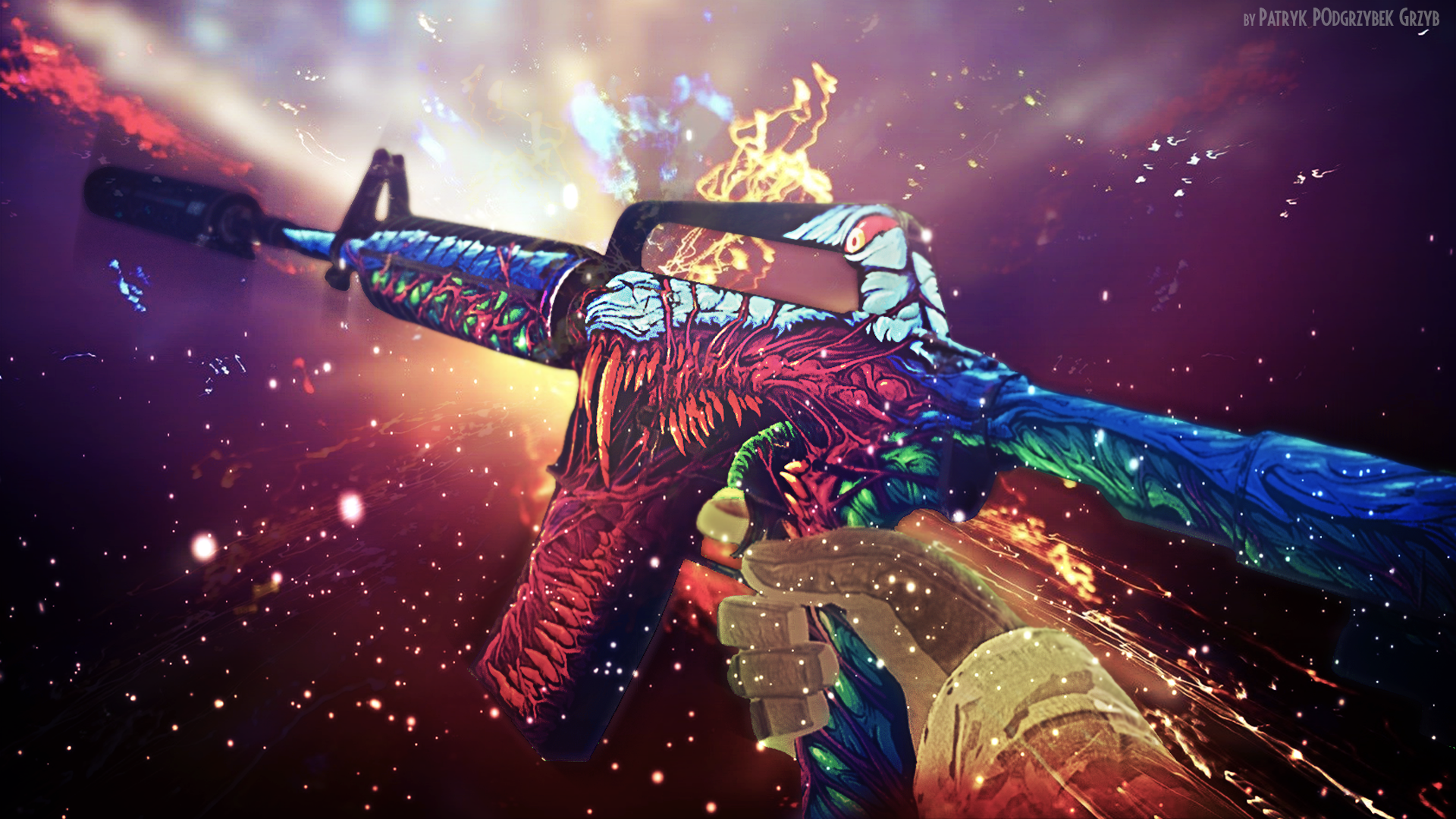 cs go skin Hyper Telepath M4A1 download the new for ios