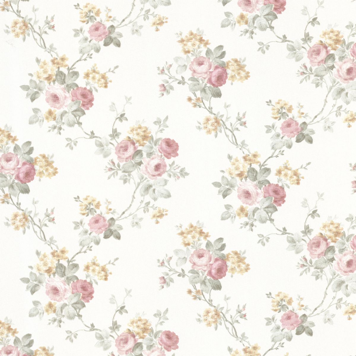 Decowunder Wallpaper Country House Vintage Rose To
