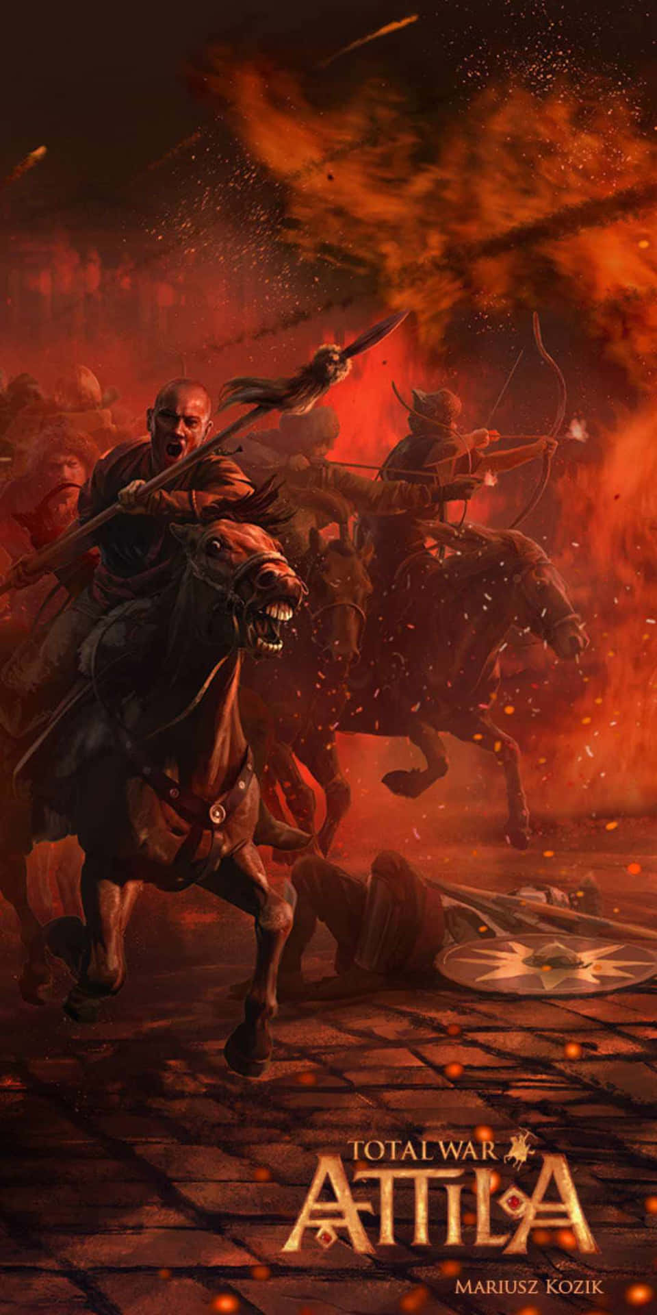 Pixel Total War Attila Background Wallpaper