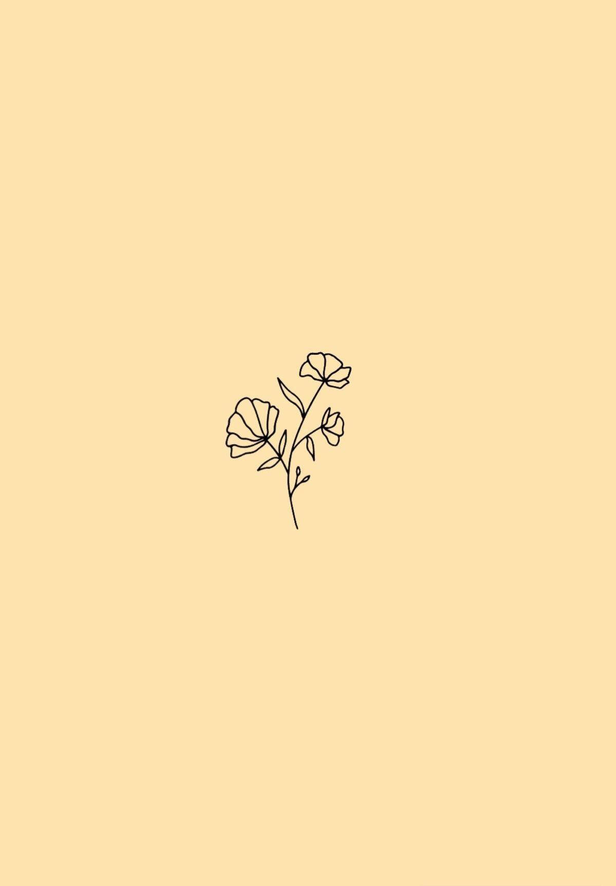 Pastel Yellow Aesthetic Wallpaper