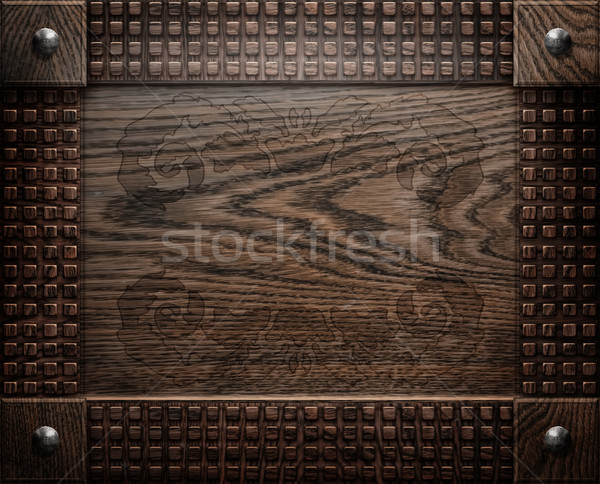 Stock Photo Darck Old Wooden Background Texture Antique Furniture