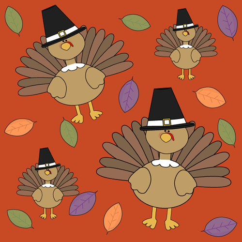 Thanksgiving Turkey Background Image