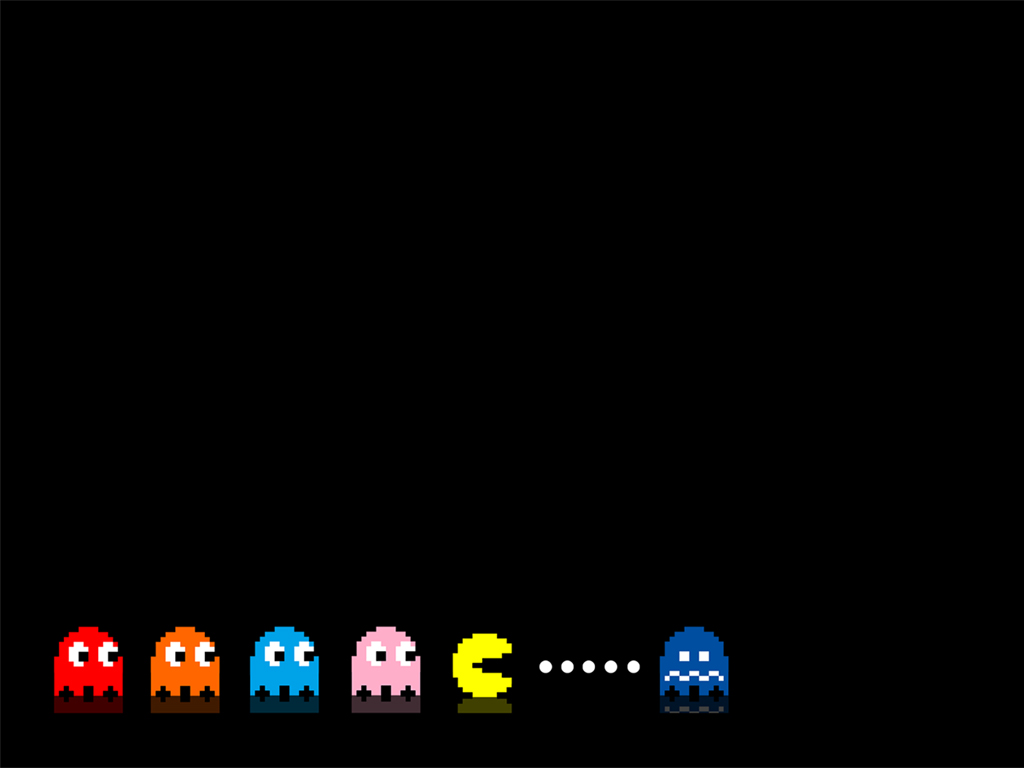 8Bit Pacman Wallpaper by dAKirby309 1024x768