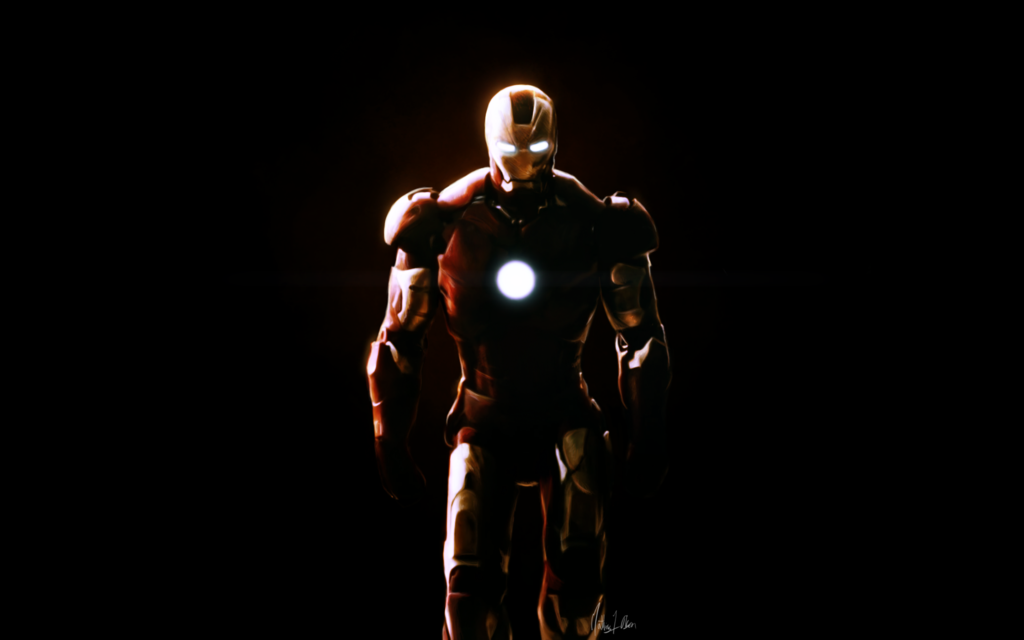 Iron Man Face Paint HD Wallpaper Background Image